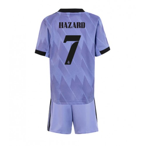 Real Madrid Eden Hazard #7 Bortedraktsett Barn 2022-23 Kortermet (+ Korte bukser) Real Madrid Eden Hazard #7 Bortedraktsett Barn 2022-23 Kortermet (+ Korte bukser)
